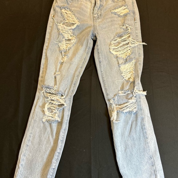 PacSun Light Blue Distressed Skinny Jeans - Picture 2 of 8